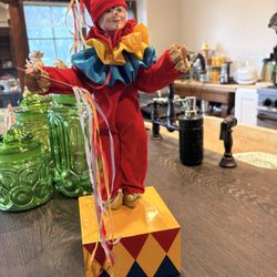 Vintage Clown  Music Box 