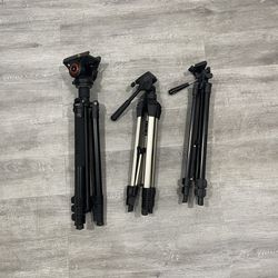 Photography Camera Tripods (3 Tripods)