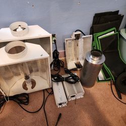 Yieldlab 6x6x6 ft Grow Tent With Lights, Invertors, Carbon Filter, And Inline Fan