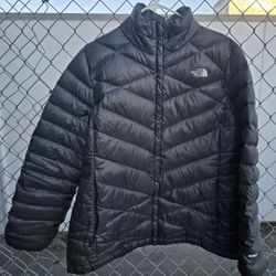 THE NORTH FACE Black Warm 550-DOWN WINTER JACKET Puffer Ski Hike Coat Women's Sz Xl