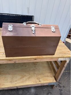 Vintage Kennedy tombstone toolbox