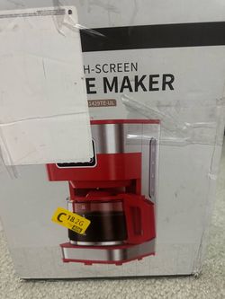 Touch Screen Coffee Maker – Red