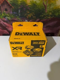 20V Max lithium ion battery kit 5.0 ah battery (2) and charger