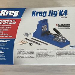 Kreg Pocket-Hole Jig K4 - The Fastest Easiest Way to Join Wood - NEW