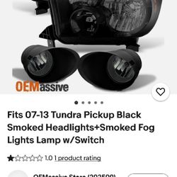 Head LightsFits 07-13 Toyota Tundra Pickup Headlights