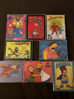 Simpson Wiggle Card 8/9Set /GID Simpsons/transparent