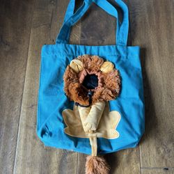 Pet Carrier Canvas Lion Bag