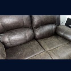 Brown Leather Couches 