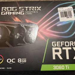 ASUS ROG Strix NVIDIA GeForce RTX 3060 Ti 8GB GDDR6 Gaming Graphics Card