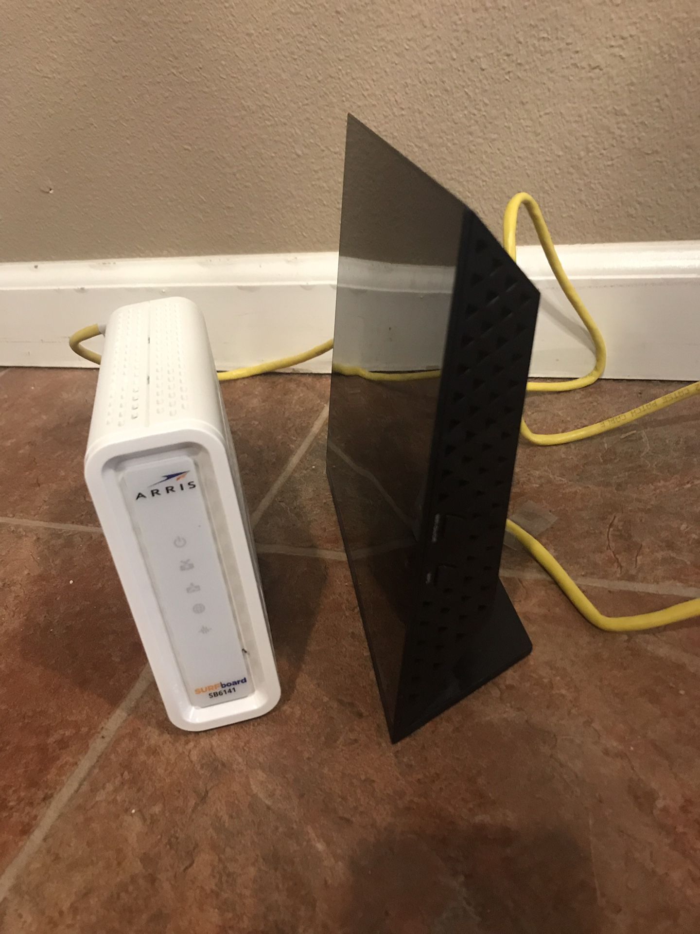 Modem and router