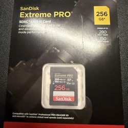 SanDisk 256 GB SD Card UHS II V60