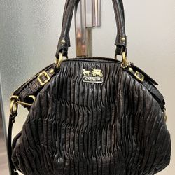 Coach Black Leather Bag