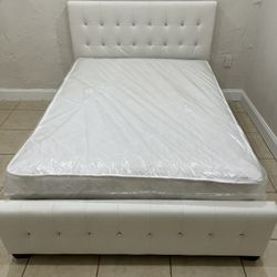 Full  Size Bed Frame With Mattress All New Furniture And Free Delivery 