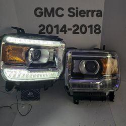 GMC Sierra 2014-2018 Headlights 