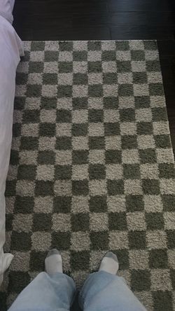 Checked rug