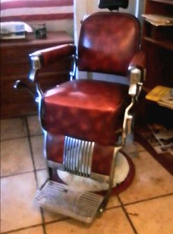 Antique barber chair