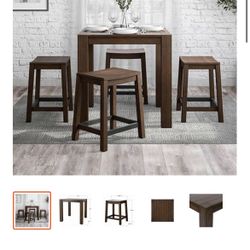 Pike & Main Benton 5-piece Counter Height Dining Set. See pictures.