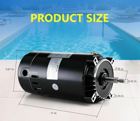 UST1152 Pool Pump Motor 1.5 HP Swimming Pool Pump Motor Replacement for Hayward Super Pump MaxFlo, Super II, Northstar & ja-cuzzi Magnum Pumps, 115/23