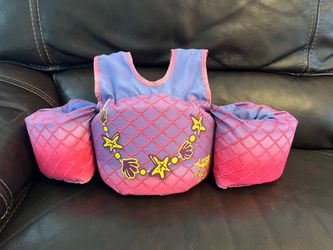 Body Glove Paddle Pals Life Jacket USCG Approved, Kids Swim Vest, 30 to 50 lbs, Mermaid