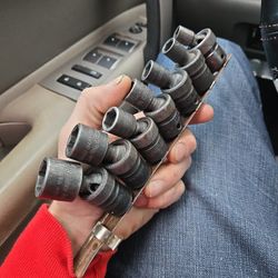 7pc Snapon Swivil 3/8 Impact Sockets