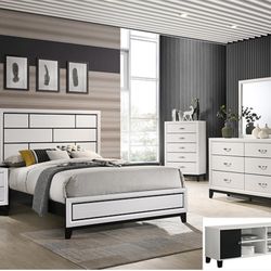 New Queen size 5 piece bedroom set with free delivery