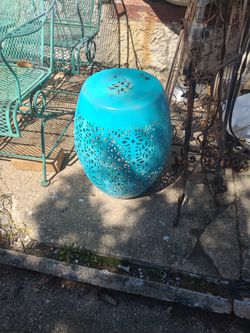 Cute Metal Plant Stand Side Table Patio