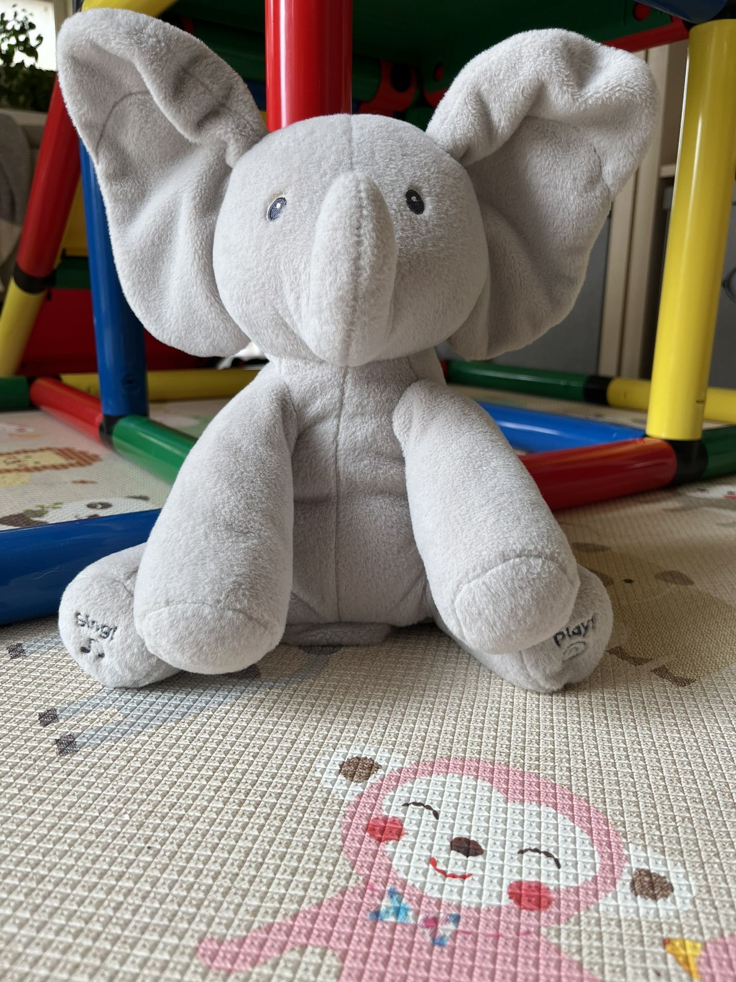 GUND Baby Animated Flappy The Elephant Plush, Singing Stuffed Animal Baby Toy