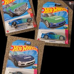 Hot Wheels Falken RX7 and MUSTANG