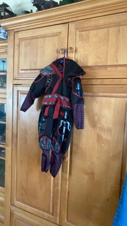 Ninja costume with sword kids size 3/4 $10