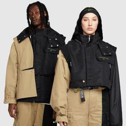 Nike Pro x Feng Chen Wang Transform Jacket & Pants Size XXL in Black/Khaki