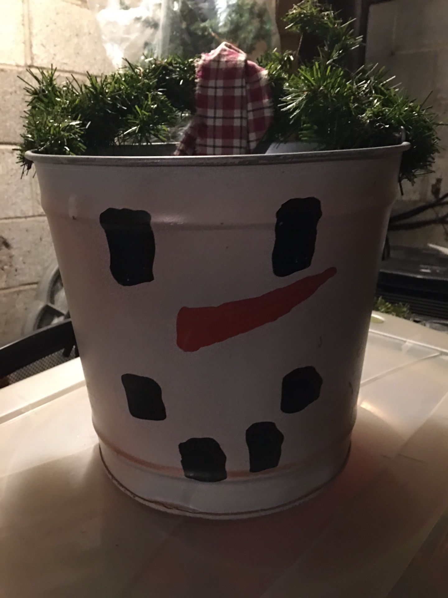 Snowman Bucket