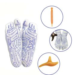 🦶 NEW Foot Reflexology Massage Socks Set – Buy 1, Get 1 FREE! – $15