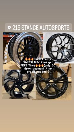 🔥🔥🔥Black Friday SALES! BUY Rims get FREE Tires🔥🔥🔥(only 50 down payment / no credit needed )