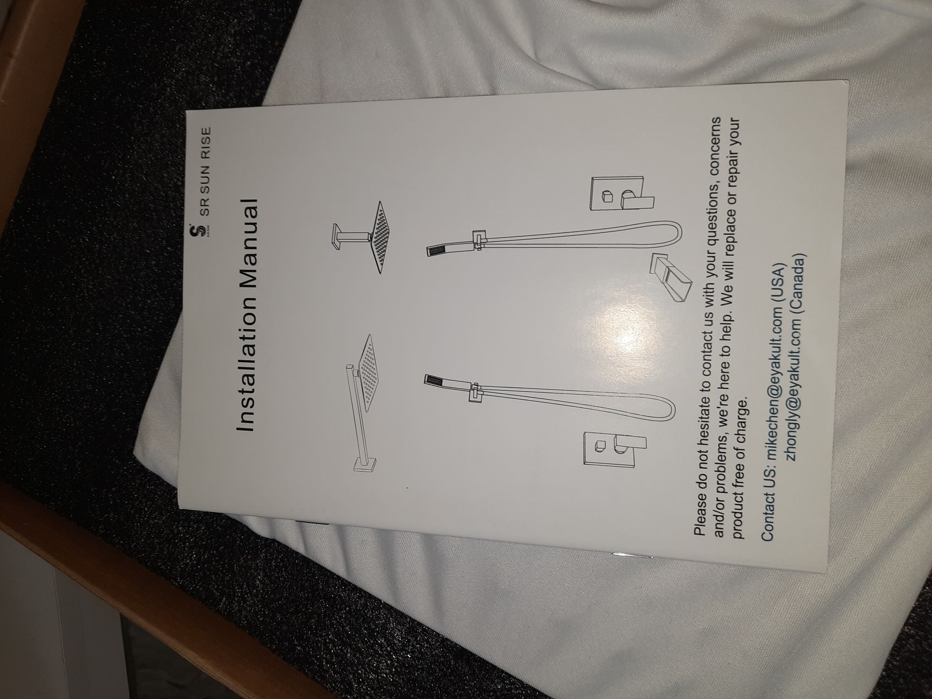 Polished Crome Square Shower System