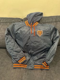 Chicago Bears NFL Satin Hooded Bomber Jacket
