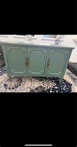 RoyalCraft Green Buffet Sideboard Cabinet – Retail $179.99 – Brand New, Assembled & Never Used