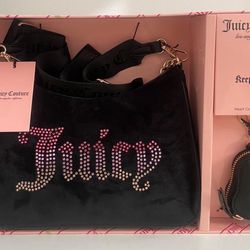 Juicy Couture Tri Color Bedazzled Bag 