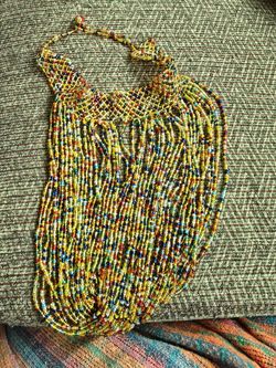 hand made beaded necklace