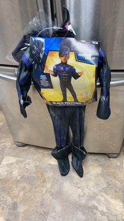 New black panther costume size 3-4t $12