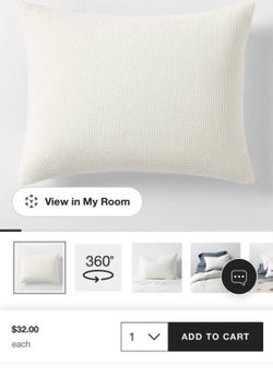 Crate and Barrel Pillow Cases - NEW in box - retail $68