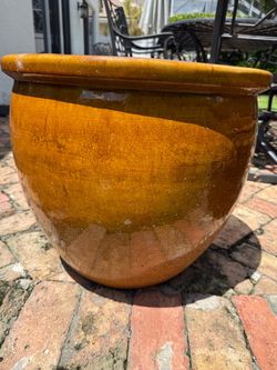 Large Glazed Ceramic Planter Pot