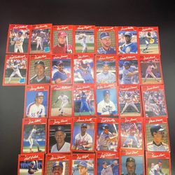 32 baseball cards Donruss 1990