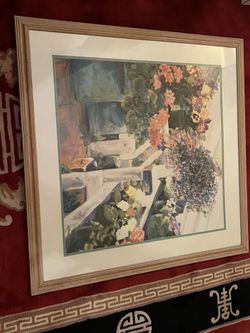 Nell Revel Smith Landscape In The Garden Lithograph