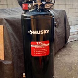 Husky 60 Gal. 3.7 HP 1-Phase 175 PSI Oil Lubed Belt Drive Stationary Electric Air Compressor