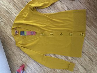 Tory Burch Yellow Cardigan 
