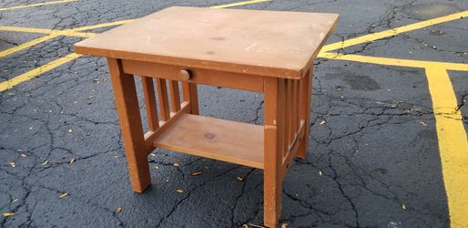 Wooden side table