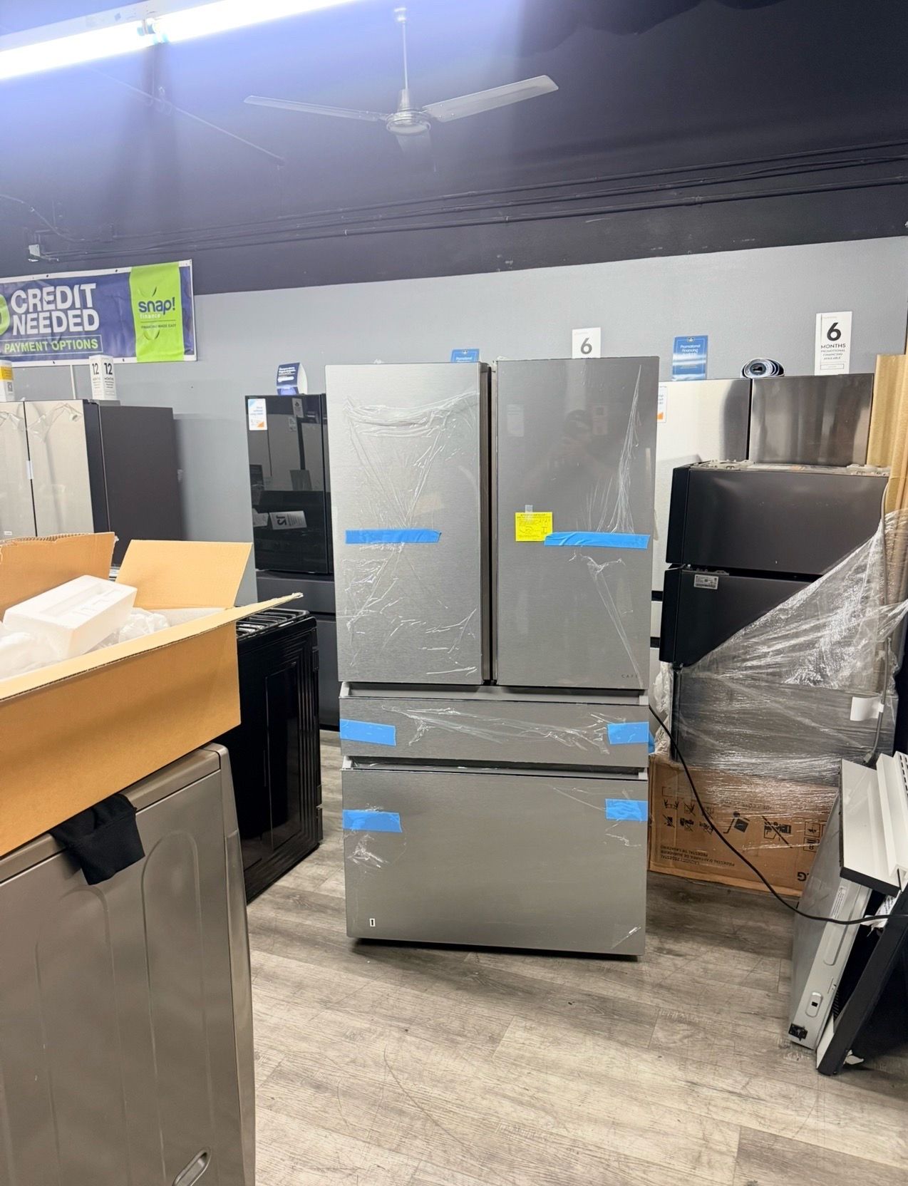 🔥EXCLUSIVE DEAL🔥 GE CAFE PLATINUM GLASS FOUR DOOR REFRIGERATOR COUNTER DEPTH🔥