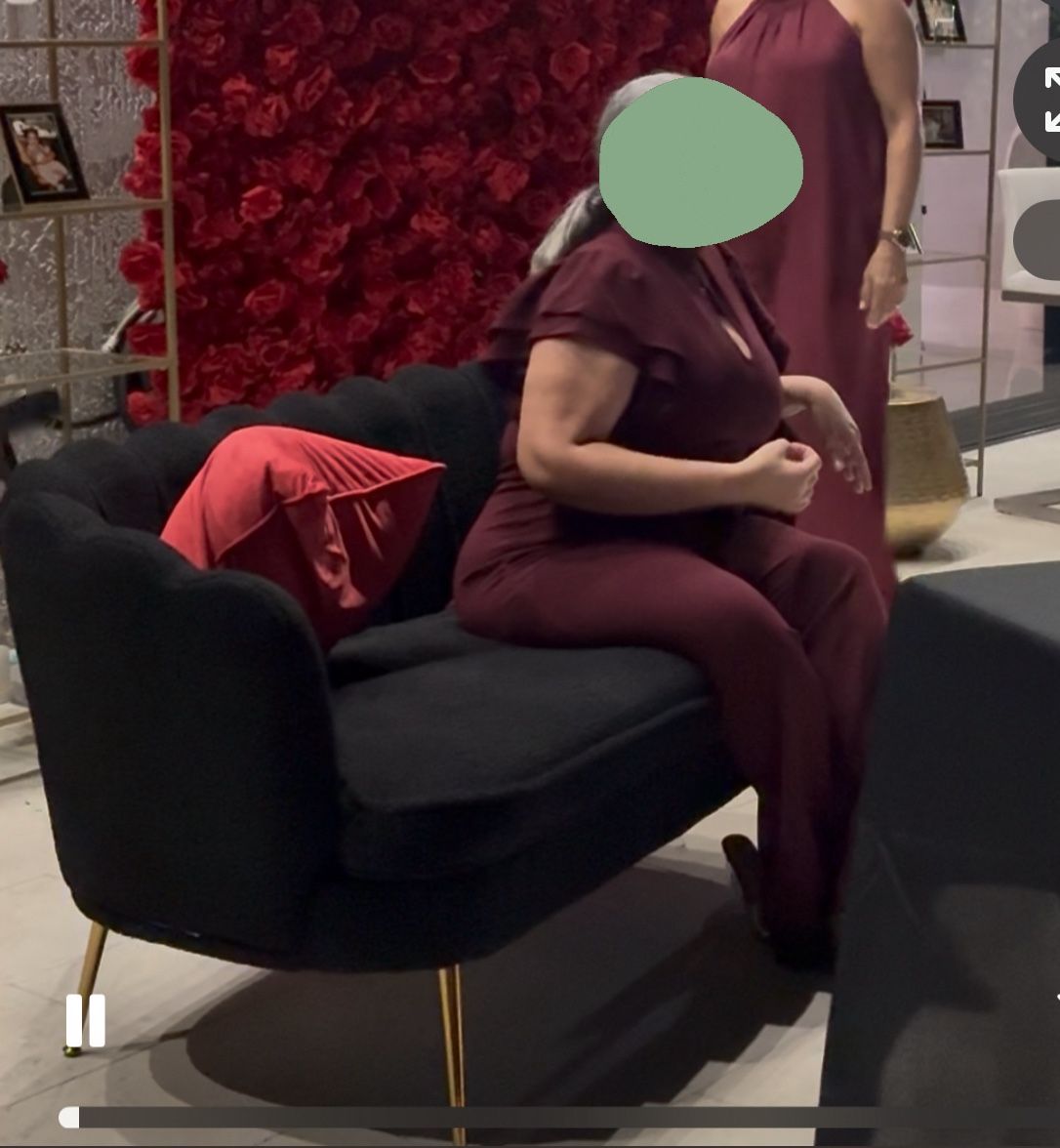 Black Small Love Seat