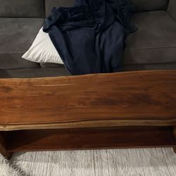 Live Wood Bench, Table, Tv Stand