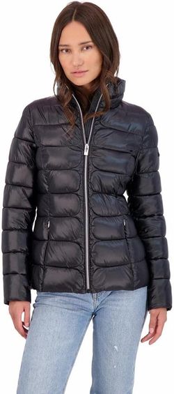 Via Spiga Black Quilted Packable Puffer Jacket size XS